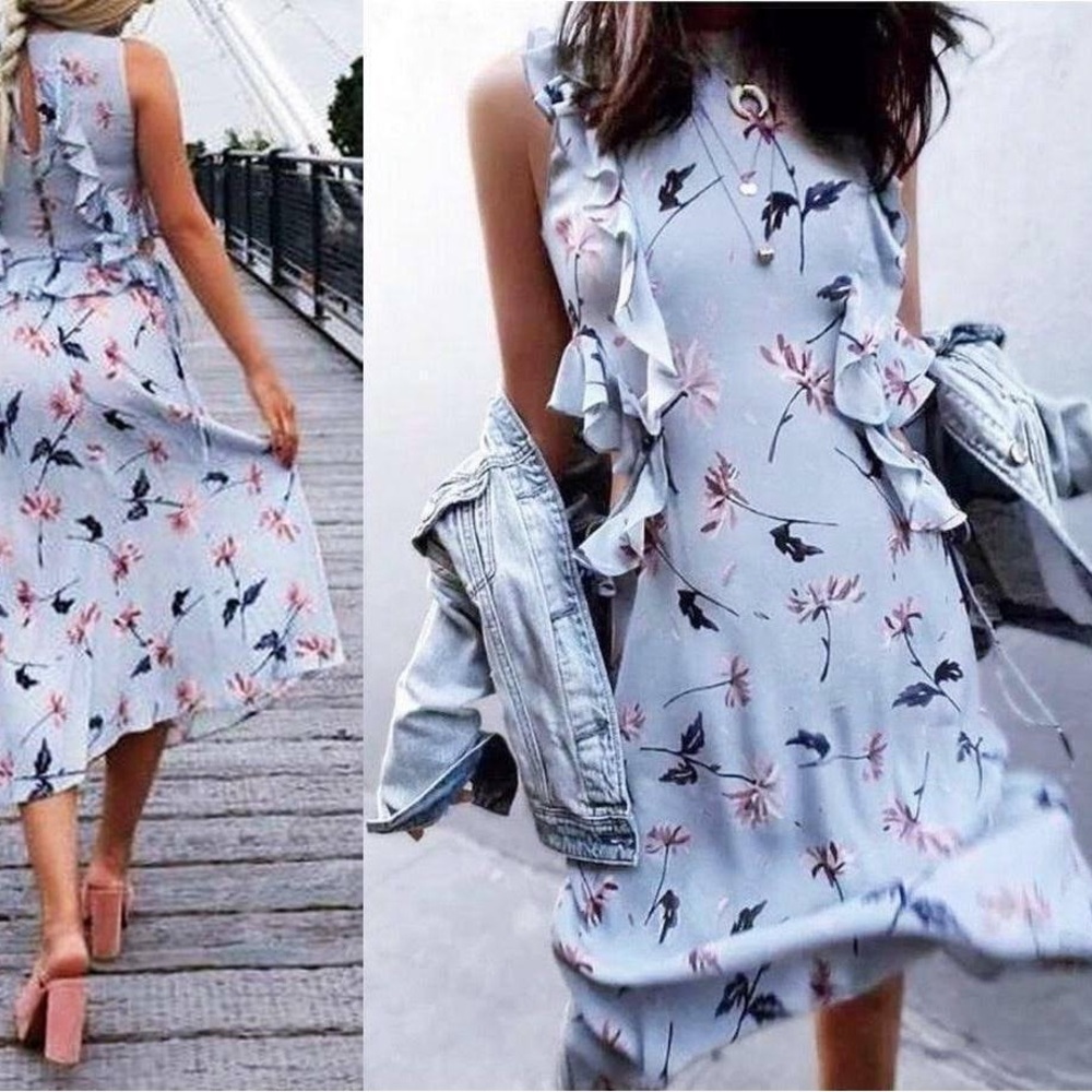 Zara floral dress